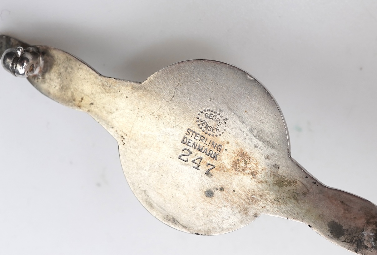 Georg Jensen, a bangle, circa 1964, and brooch, second half 20th century